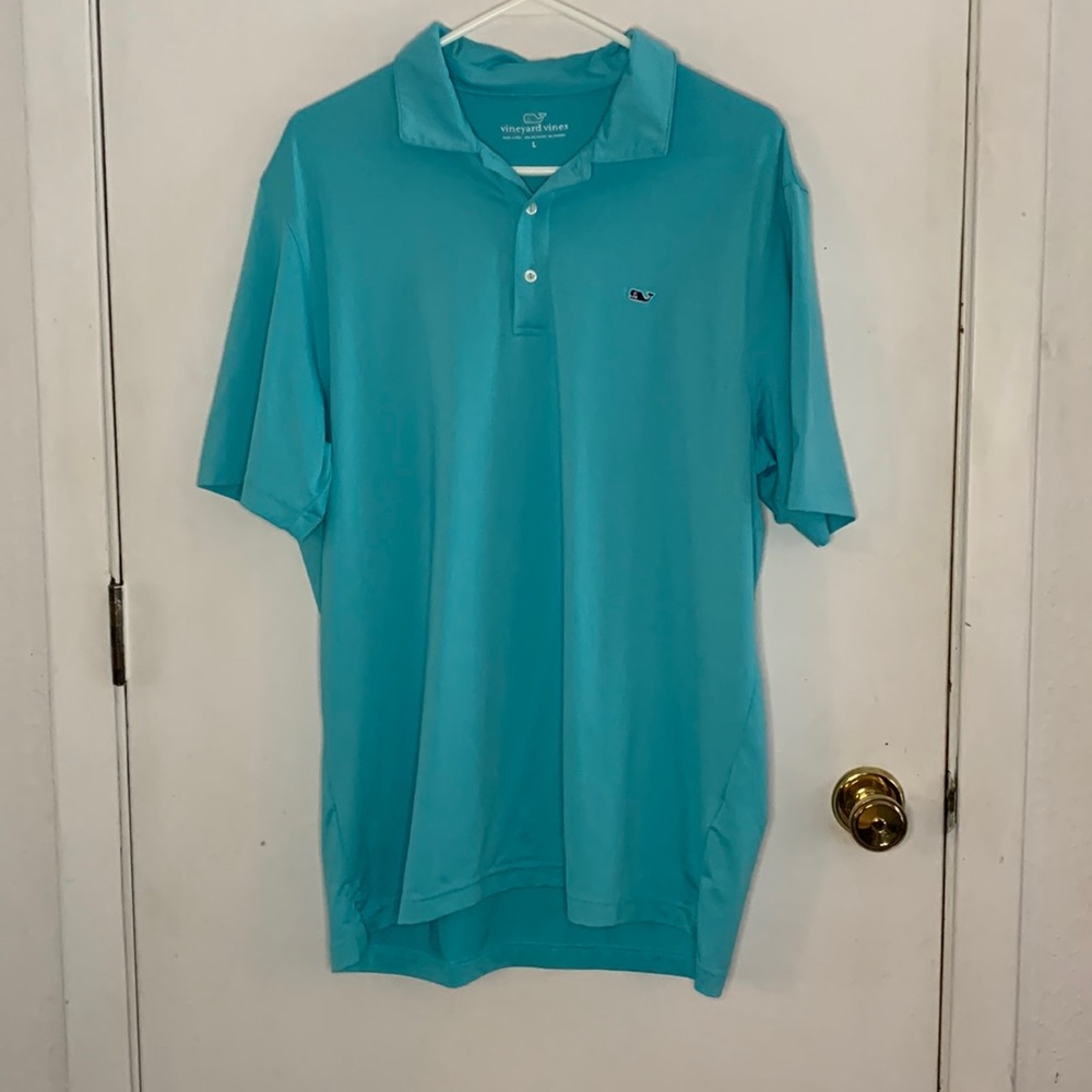 Vineyard Vines turquoise polo shirt Size Large